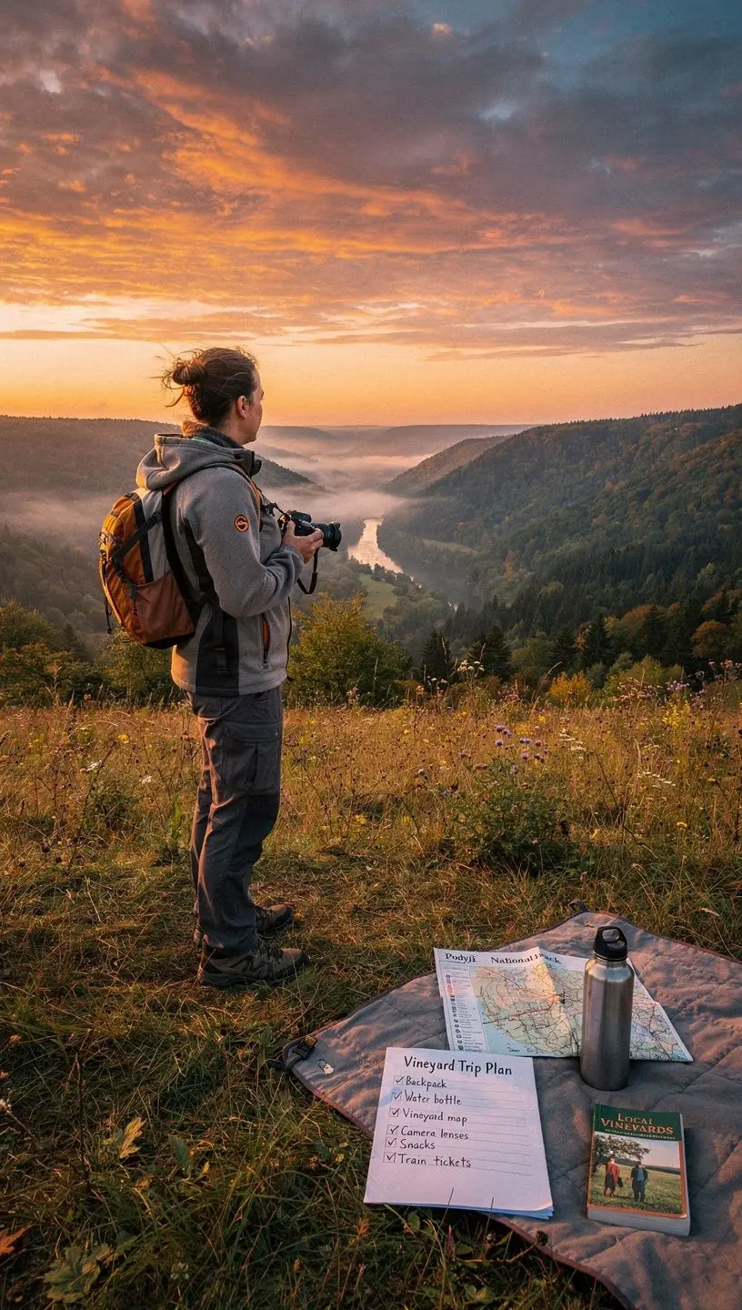 Detailní záběr na turistickou mapu s vyznačenými trasami a zajímavostmi v Českém Krumlově.